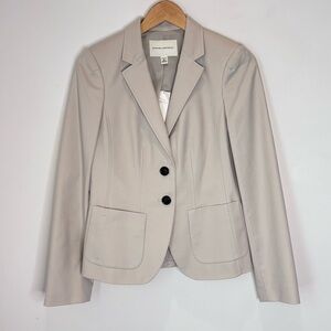 Banana Republic Modal Blend Neutral Business Career Blazer Size 6 New c69